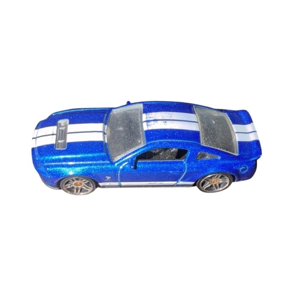 hotwheels premiere 2010 ford shelby GT 500 blue coupe B37